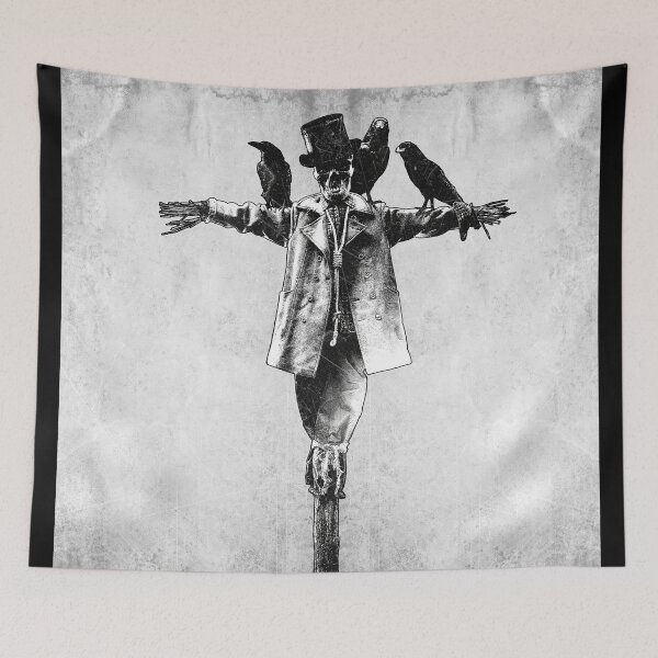 Item preview, Unsuccessful Scarecrow Gothic Crows and Skull designed and sold by Ghoul Enterprises.
