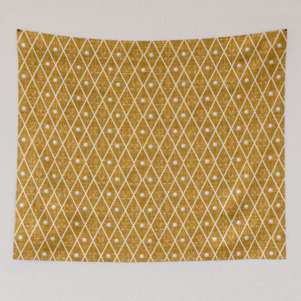 Item preview, Golf Balls & Clubs Argyle on Dark Yellow designed and sold by KSimpson838.