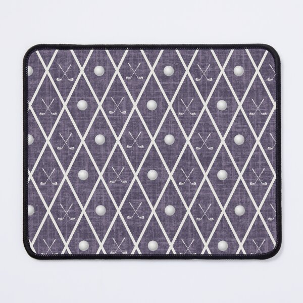 Item preview, Golf Balls & Clubs Argyle on Drab Purple designed and sold by KSimpson838.