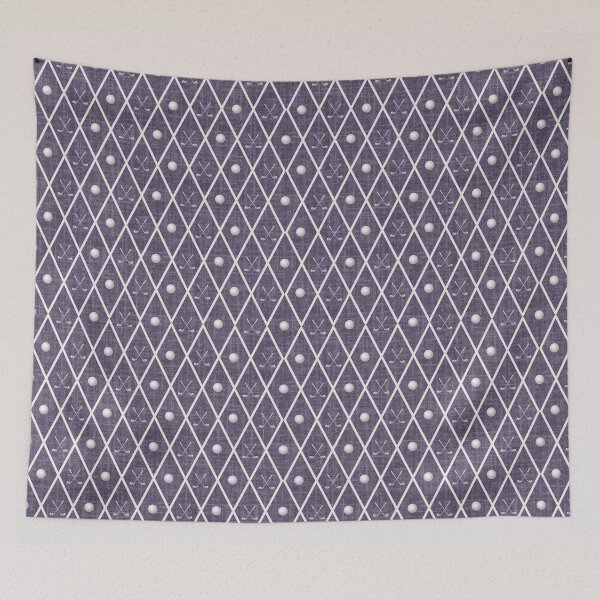 Item preview, Golf Balls & Clubs Argyle on Drab Purple designed and sold by KSimpson838.