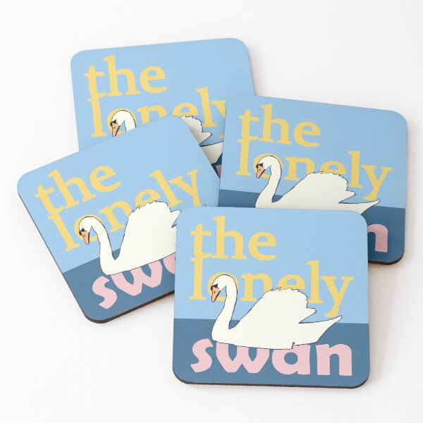 Item preview, The Lonely Swan Retro Typographic Aesthetic Art designed and sold by Kapsula2023.