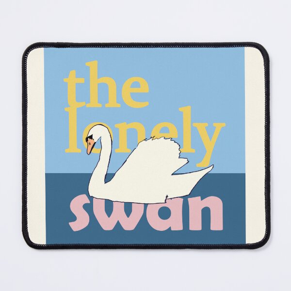 Item preview, The Lonely Swan Retro Typographic Aesthetic Art designed and sold by Kapsula2023.