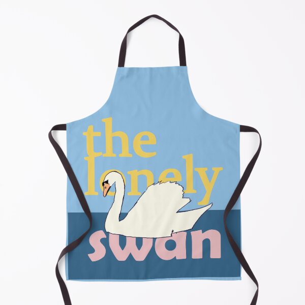 Item preview, The Lonely Swan Retro Typographic Aesthetic Art designed and sold by Kapsula2023.
