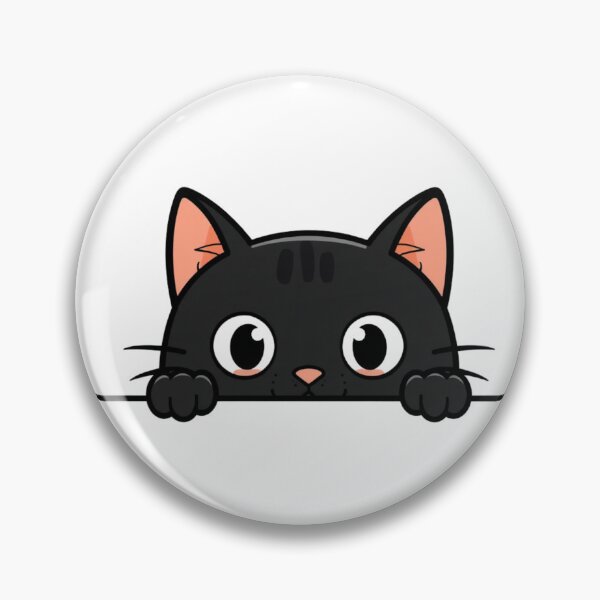 Item preview, Peeking Black Cat — Cute Sneaky Black Cat Peekaboo Funny Cat Lover Gift designed and sold by Amp6599.