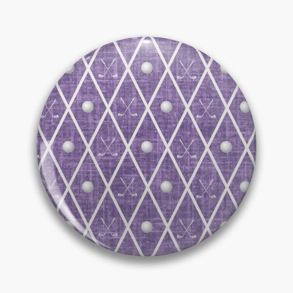 Item preview, Golf Balls & Clubs Argyle on Dark Heather Purple designed and sold by KSimpson838.