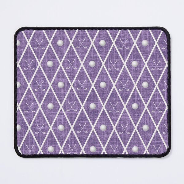 Item preview, Golf Balls & Clubs Argyle on Dark Heather Purple designed and sold by KSimpson838.