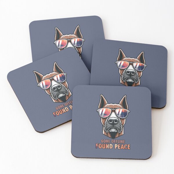 Item preview, Doberman Offline Vibes - gone offline found peace designed and sold by GraphicComet.