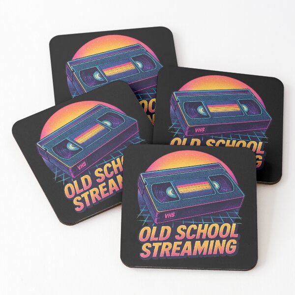 Item preview, Old School Streaming – Retro VHS Sunset | Synthwave Vintage Design designed and sold by MartBook.