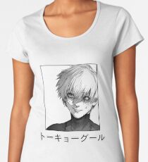 Camiseta premium de cuello ancho Ken Kaneki