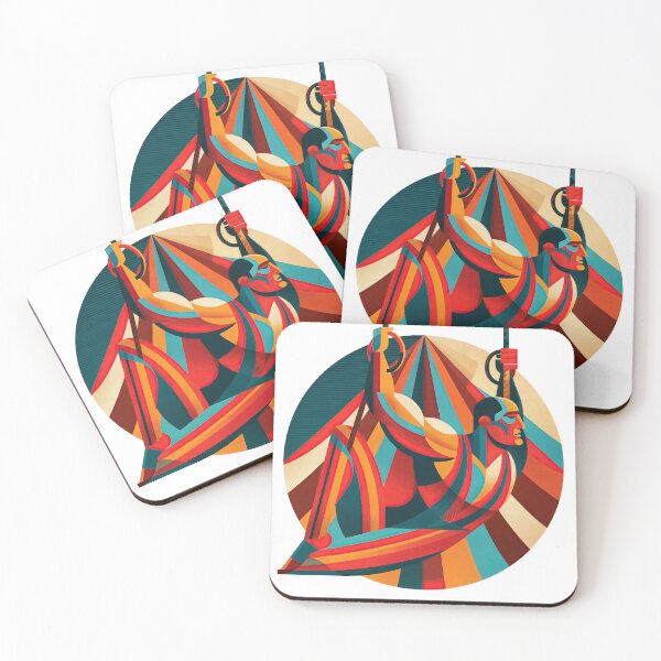Item preview, Wall Art - Postcard - Geometric Acrobat in Motion designed and sold by ForeverPrintsOK.