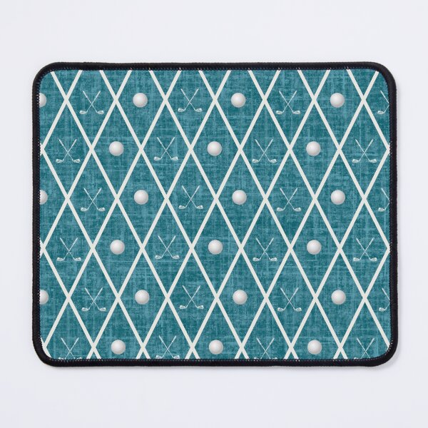 Item preview, Golf Balls & Clubs Argyle on Dark Teal designed and sold by KSimpson838.