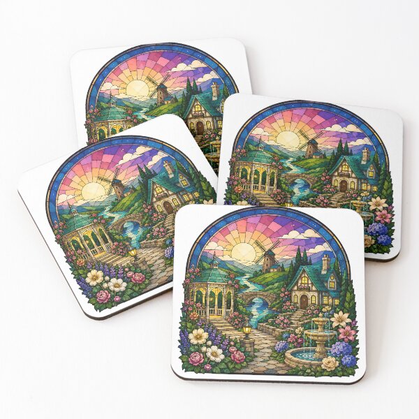 Item preview, Enchanted Garden Gazebo Stained Glass   designed and sold by Jaideep Walia.