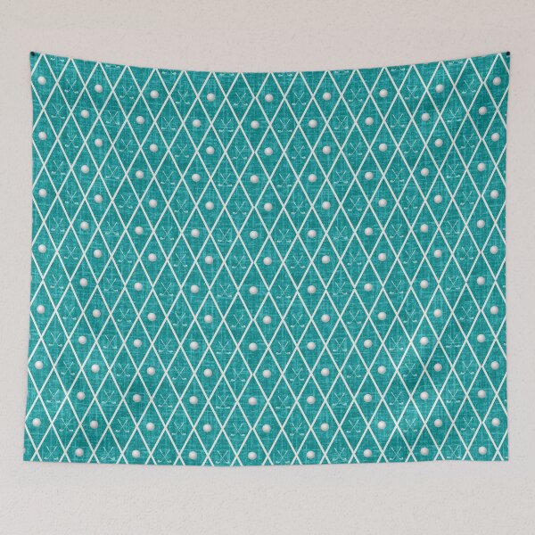 Item preview, Golf Balls & Clubs Argyle on Teal designed and sold by KSimpson838.