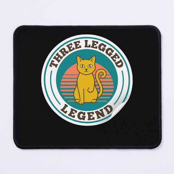 Item preview, Three Legged Legend - Vintage Retro Tripod Cat Mom Gift Badge designed and sold by Cust-tshirts.