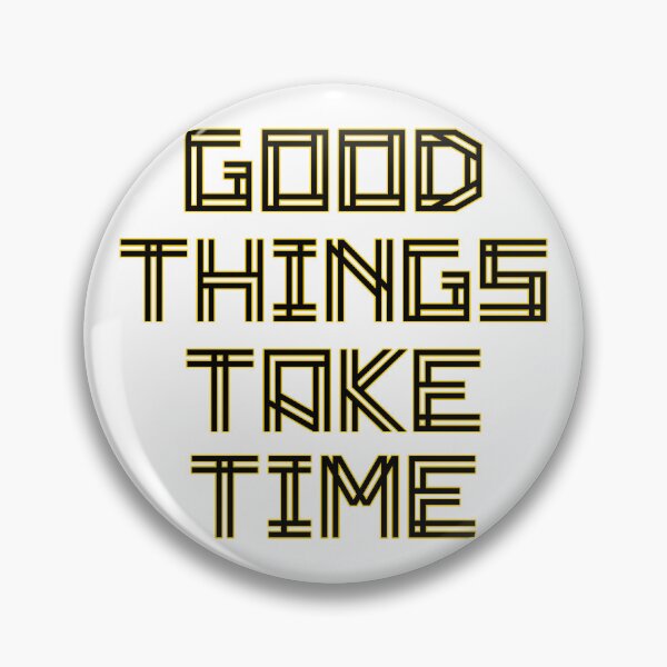 Item preview, Good Things Take Time Retro Futuristic Maze Linear Typography Design designed and sold by DesignArtist.ia.