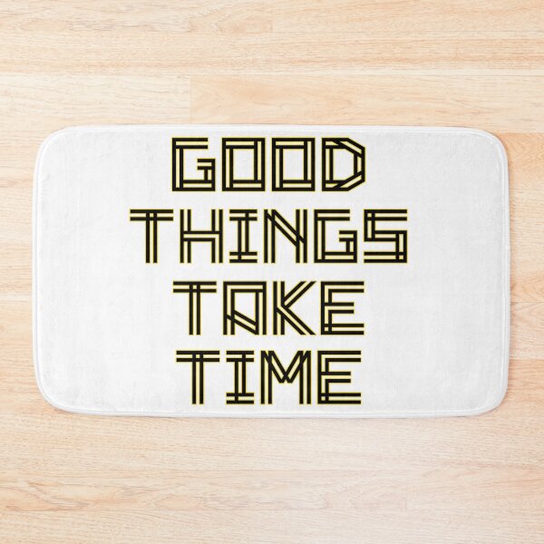 Item preview, Good Things Take Time Retro Futuristic Maze Linear Typography Design designed and sold by DesignArtist.ia.