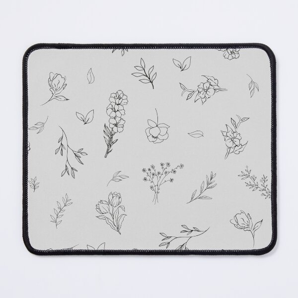 Item preview, Sketched Wildflowers on Light Gray designed and sold by KSimpson838.