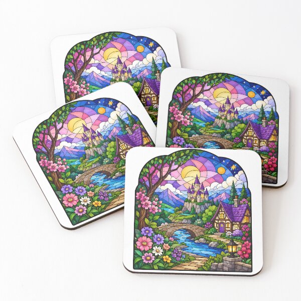 Item preview, Enchanted Stained Glass Kingdom   designed and sold by Jaideep Walia.