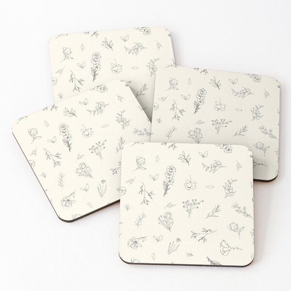 Item preview, Sketched Wildflowers on Beige designed and sold by KSimpson838.