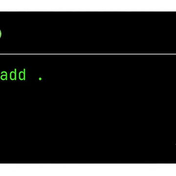 Artwork thumbnail, git add . – Premium Developer Sticker by TerminalClub