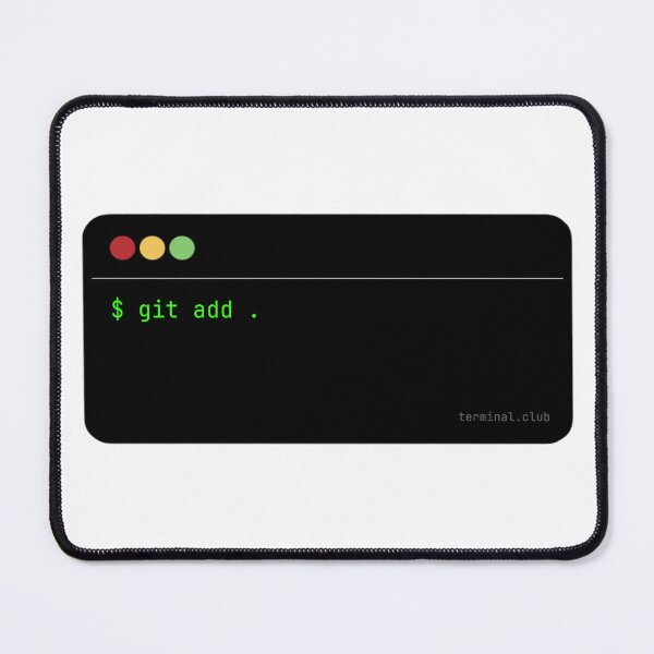 Item preview, git add . – Premium Developer Sticker designed and sold by TerminalClub.