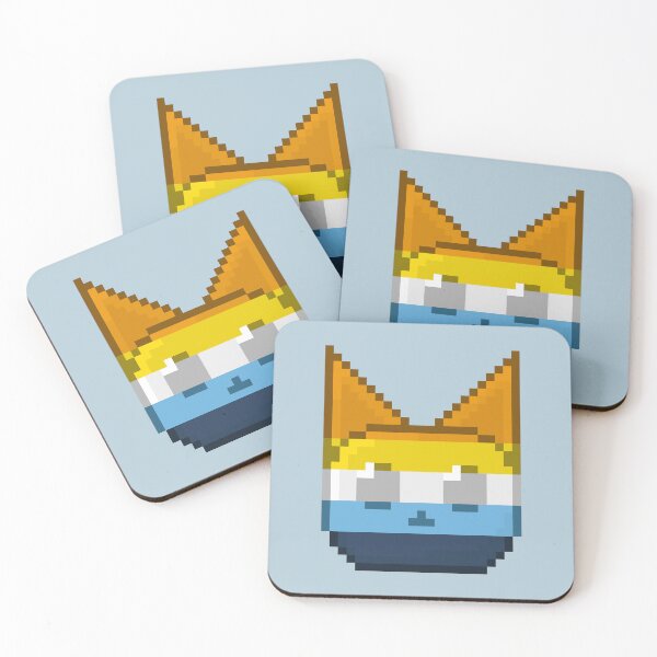 Item preview, AroAce Pixel Pride Cat designed and sold by Lilac-Cat.