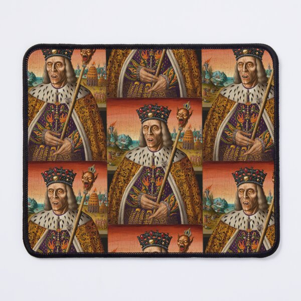 Item preview, The zombie king Hieronymus Bosch Medieval inspired painting designed and sold by Vintage Designs +.