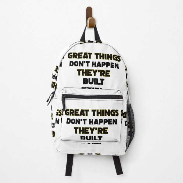 Item preview, Great Things Don't Happen They're Built Sci-Fi Style Motivational Design designed and sold by DesignArtist.ia.