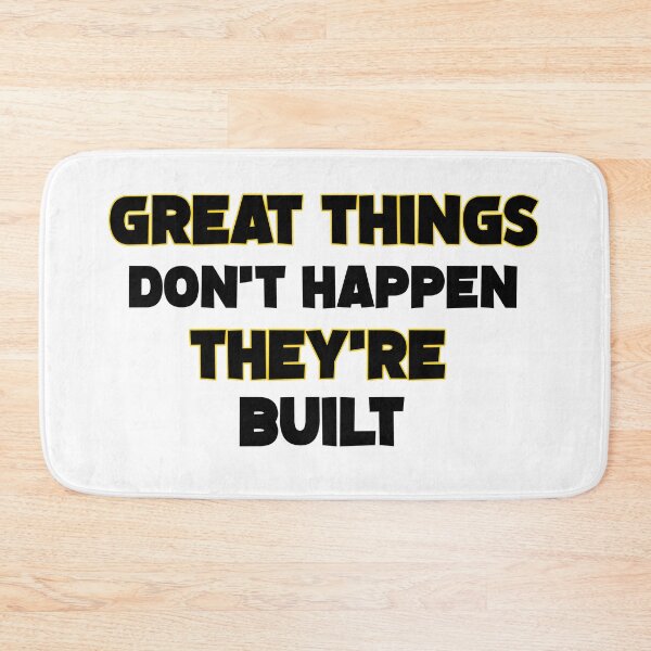 Item preview, Great Things Don't Happen They're Built Sci-Fi Style Motivational Design designed and sold by DesignArtist.ia.