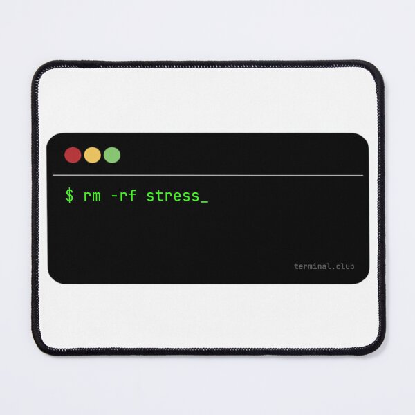 Item preview, rm -rf stress – Premium Developer Sticker designed and sold by TerminalClub.