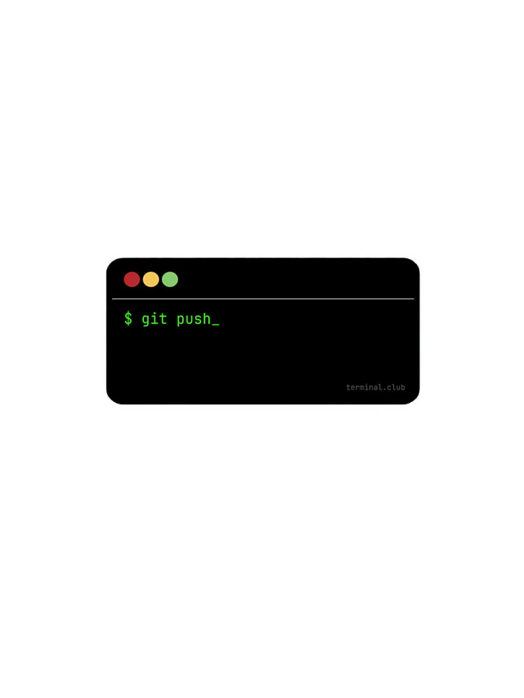 Thumbnail 4 of 4, iPhone Case, git push – Premium Developer Sticker designed and sold by TerminalClub.