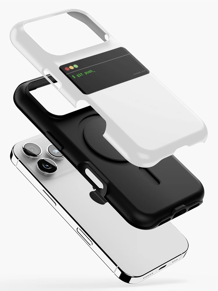 Thumbnail 2 of 4, iPhone Case, git push – Premium Developer Sticker designed and sold by TerminalClub.