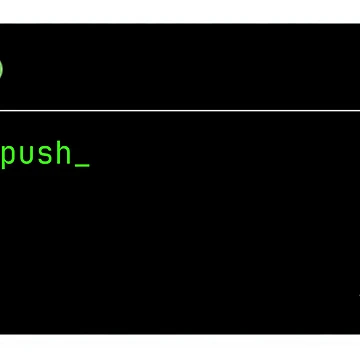 Artwork thumbnail, git push – Premium Developer Sticker by TerminalClub