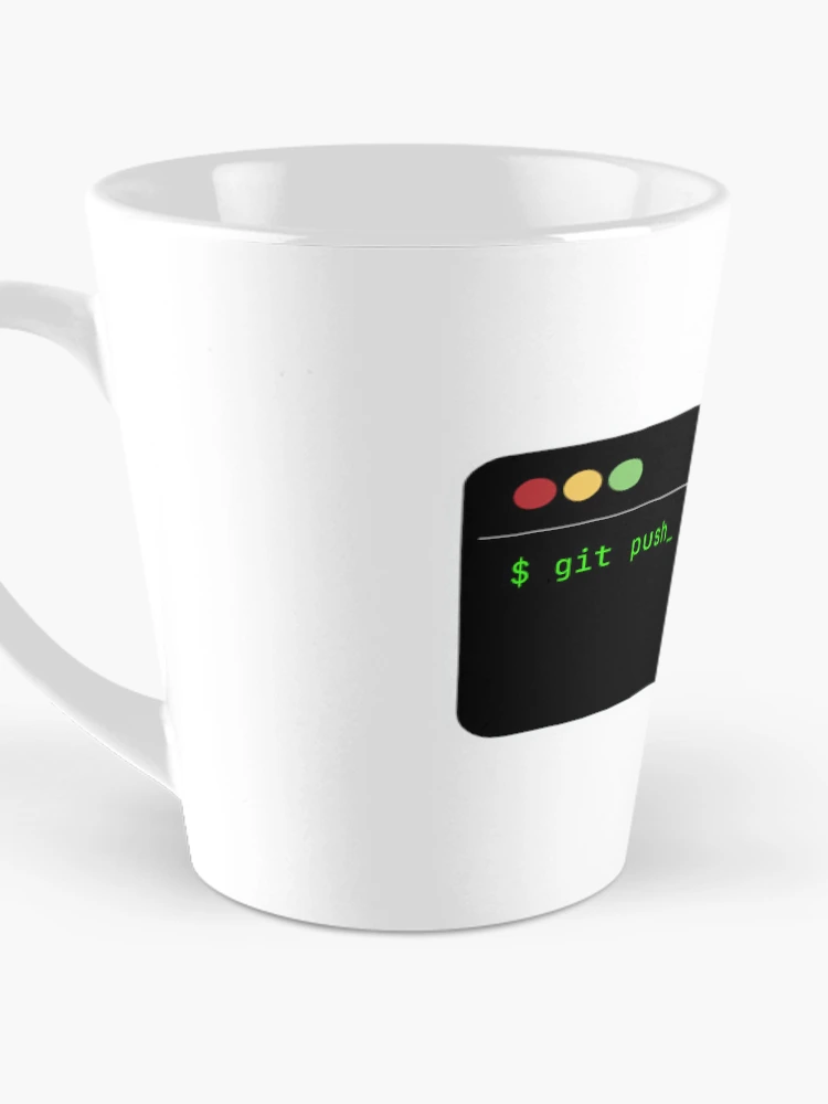 Thumbnail 3 of 4, Coffee Mug, git push – Premium Developer Sticker designed and sold by TerminalClub.