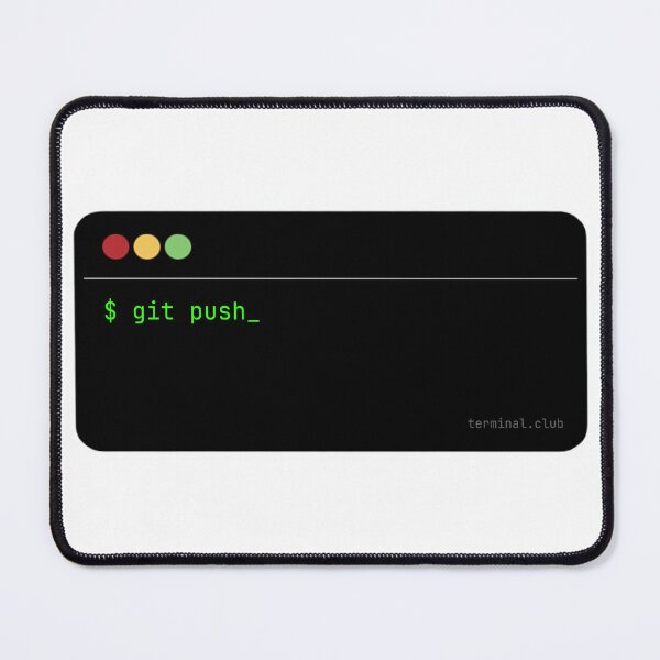 Item preview, git push – Premium Developer Sticker designed and sold by TerminalClub.