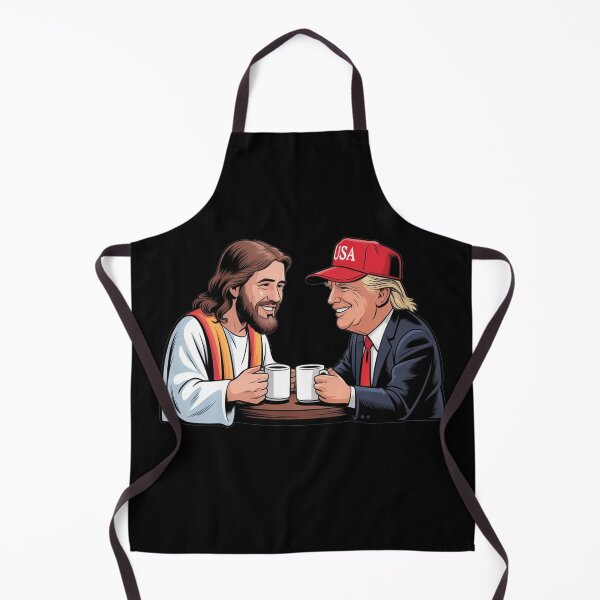 Item preview, Jesus and Trump Drinking Coffee designed and sold by plushism.