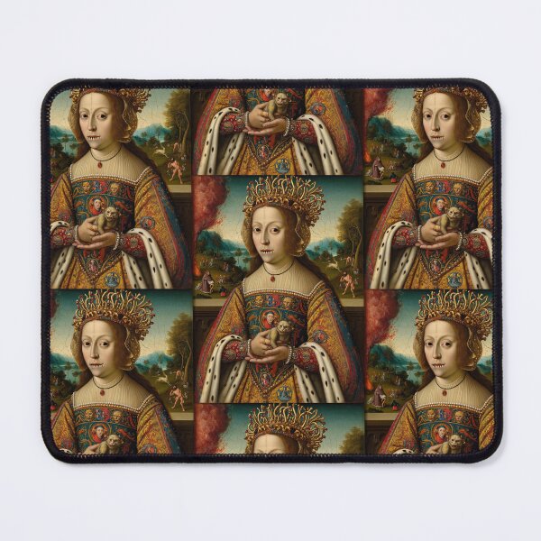 Item preview, The Vampire Queen Hieronymus Bosch Medieval inspired painting designed and sold by Vintage Designs +.