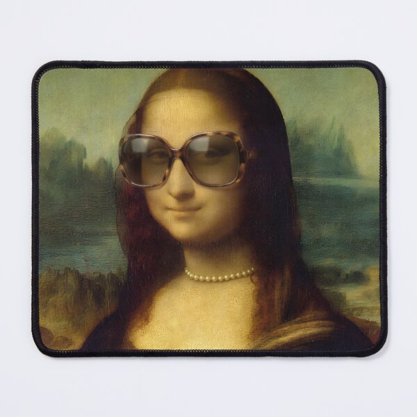 Item preview, Mona Lisa Fashionista Luxury Bag Pearls Sunglasses Fashion Humor designed and sold by Mona Lisa Forever.