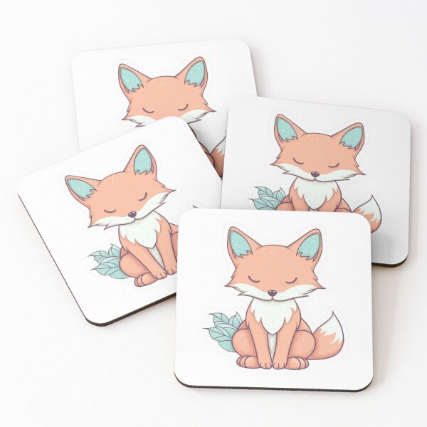 Item preview, Cute Fox Sticker | Kawaii Woodland Fox | Pastel Cozy Fox Aesthetic designed and sold by ZYNORAworld.