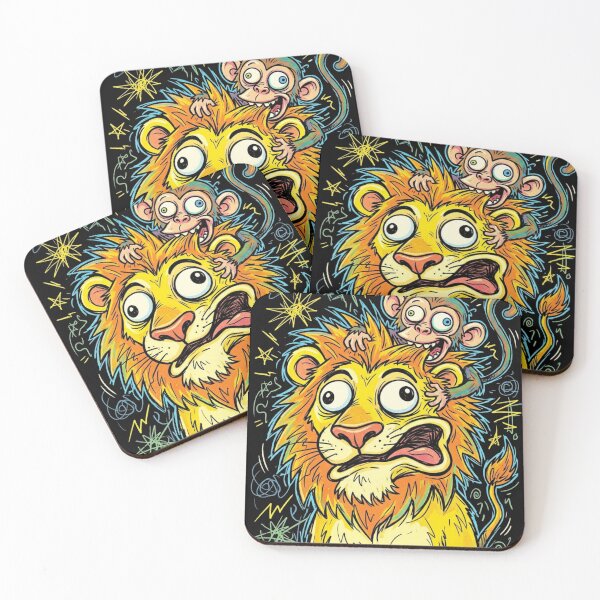 Item preview, Funny Lion Monkey Meme | Brainrot Rage Bait Viral Chaos Meme for men boys girls  designed and sold by bilal sibgui.