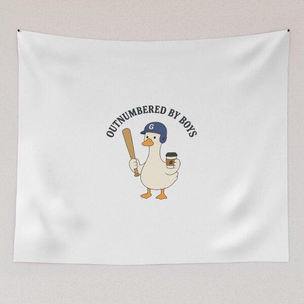 Item preview, Funny Boy Mom Goose Mothers Day Outnumbered By Boys Baseball designed and sold by Saitokuu7Art.