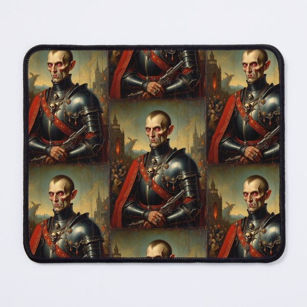 Item preview, The Vampire Knight Errant Hieronymus Bosch Medieval inspired painting designed and sold by Vintage Designs +.