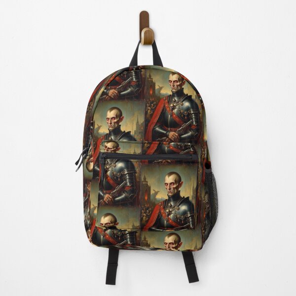 Item preview, The Vampire Knight Errant Hieronymus Bosch Medieval inspired painting designed and sold by Vintage Designs +.