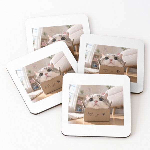 Item preview, Cute Cat In Tiny Box designed and sold by LovelyCatGalaxy.