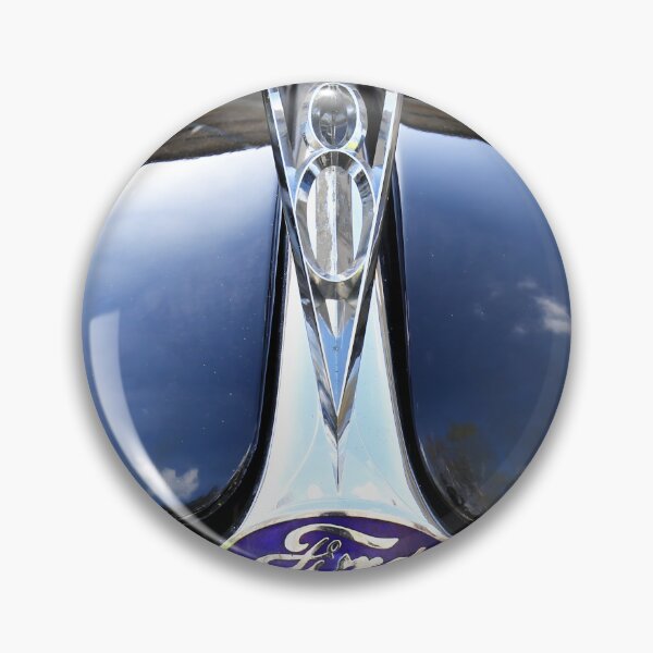 Item preview, 1936 Ford V8 Model 68 Gläser Cabriolet Hood Ornament - Vintage German Ford Emblem Art designed and sold by Peter Kraaibeek Art Gallery.