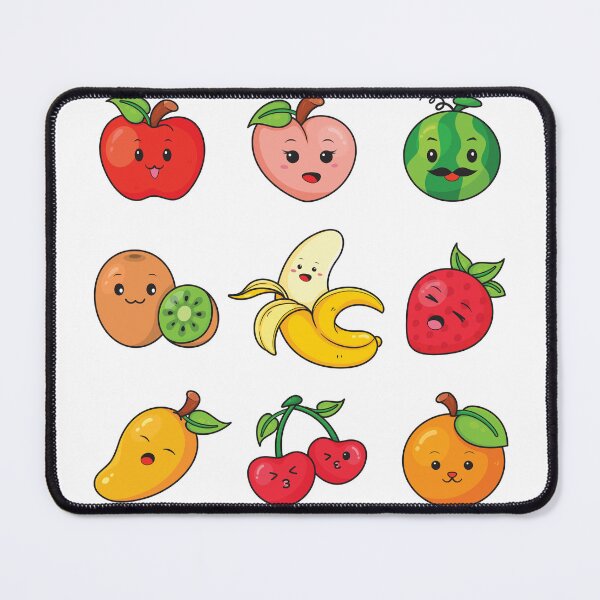Item preview, Cute Kawaii Fruits Collection Colorful Cartoon Apple Banana Strawberry Watermelon designed and sold by CLC54.