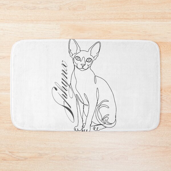 Item preview, Minimalist Sphynx Cat Continuous Line Art designed and sold by ASMAR B.