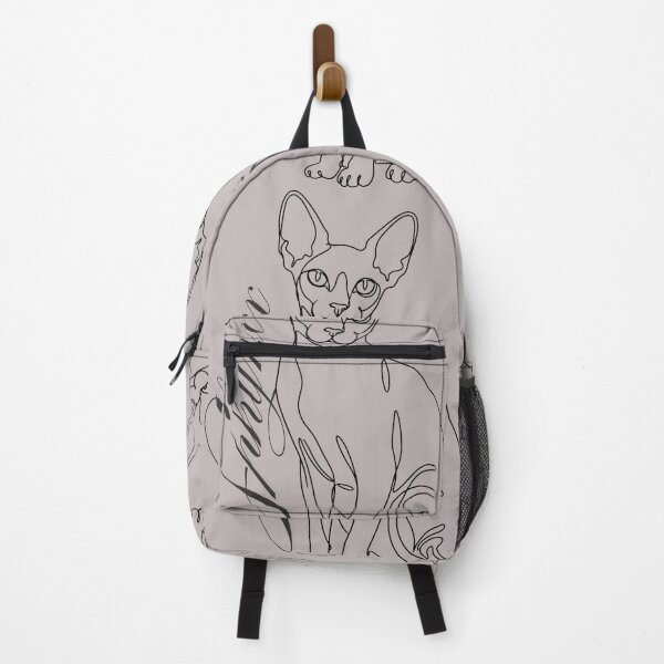 Item preview, Minimalist Sphynx Cat Continuous Line Art designed and sold by ASMAR B.