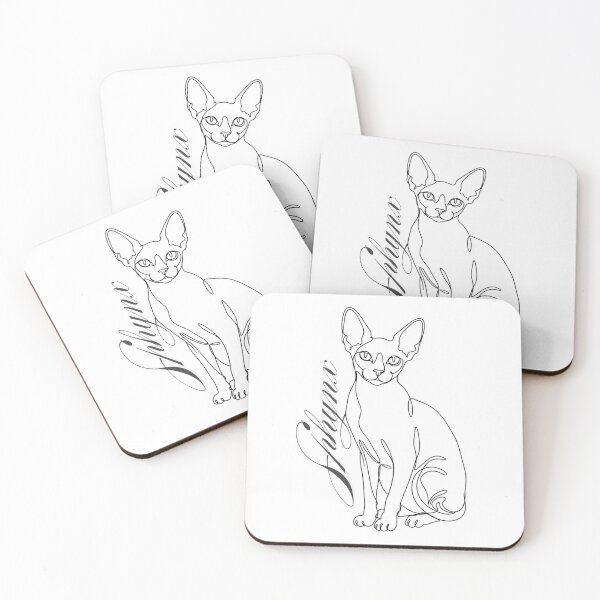 Item preview, Minimalist Sphynx Cat Continuous Line Art designed and sold by ASMAR B.