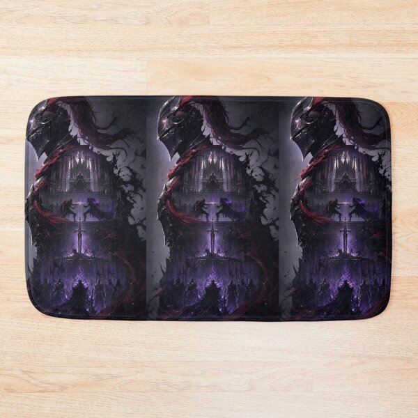 Item preview, Dark Fantasy Shadow Monarch Knight – Epic Anime Warrior Aesthetic | Fantasy Throne Art designed and sold by Dyan4.